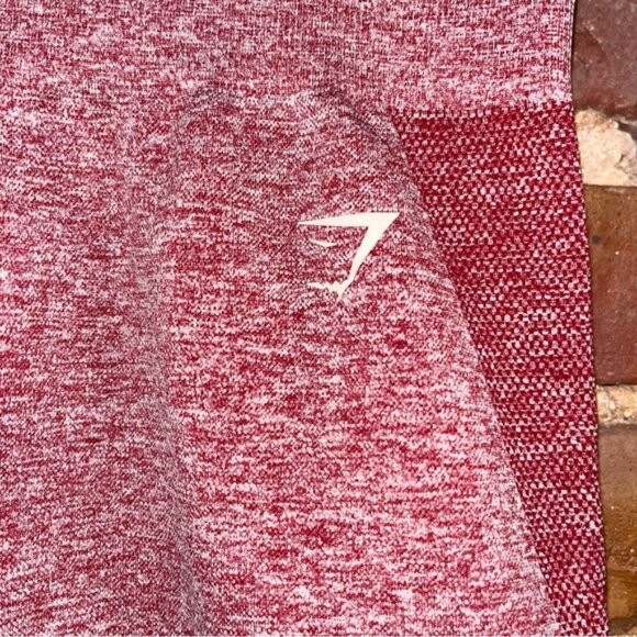 Gymshark Flex High Waisted Leggings Burgundy Marl Size Medium B1A2Q - Picture 2 of 7